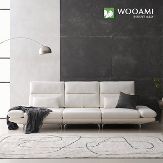 [우아미가구] [착불]빈크 4인용 스윙 갤럭시 패브릭 소파, 색상:민트(D73)