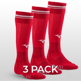 미즈노 3팩 장목 축구양말 33YX20046233, MZ-33YX20046233-00