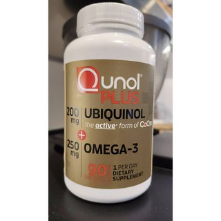 Qunol 奎諾爾 還原型輔酶含Omega-3 CoQ10 200mg 90顆, 90個, 1顆