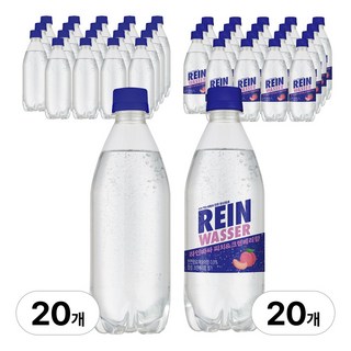 라인바싸 플레인+피치크렌베리, 500ml, 40개