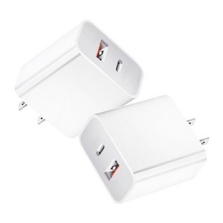 順悅 20W 快充 變壓器 豆腐頭 支援 anycast PD快充頭 QC3.0 TypeC, 1個, 白色