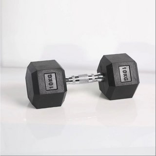 台灣出貨 六角包膠啞鈴 啞鈴 六角啞鈴 槓鈴 復健啞鈴 組合啞鈴 防滑啞鈴 啞鈴 健身啞鈴 環保啞鈴 包膠啞鈴, 1個, 單只10公斤