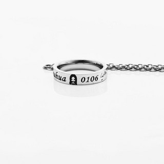 GIDLE 女團應援周邊戒指 田小娟 宋雨琦 趙美延 米妮 葉舒華 不掉色指環, 1個, 葉舒華原創專屬【戒指+金屬鏈】美版6號（內周長52mm左右）女均碼