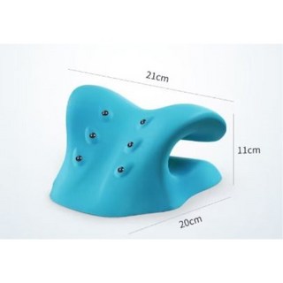 슬림엣지 넥스트레쳐 2세대 신형 마그네틱 경추베개, 1개, 블루