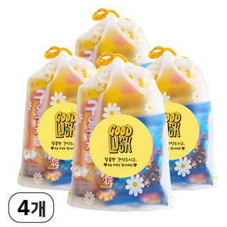 단체간식 학교 응원 시험 행사꾸러미 과자답례품 개발포장, 1세트, 과자선물 4개