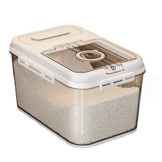 密封米桶 家用米桶 防蟲防潮, 白色, 1個