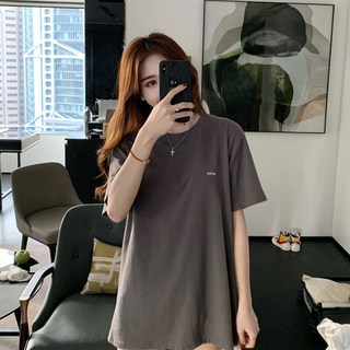 韓版中長款女生長版T恤 寬鬆舒適 修身顯瘦 時尚百搭