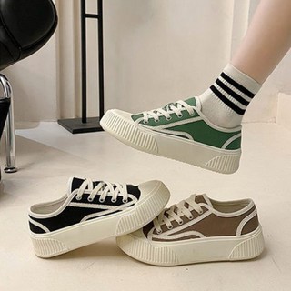 캐주얼룩 둥근코 운동화 배색 스니커즈 (3컬러) 단화 심플 슈즈 신발 봄