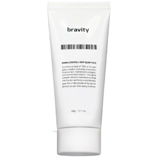 bravity Derma Stemcell Deep Glow Pack 膠原蛋白深層亮白面膜 60g, 1組, 1入