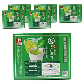 Iyemon 抹茶綠茶隨身包, 6盒, 30條, 0.8g