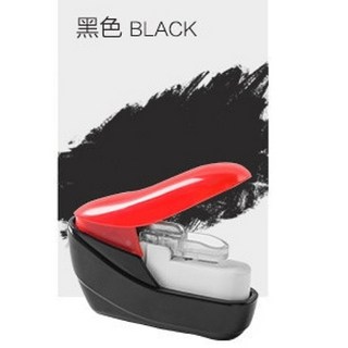 簡易購 無針釘書機 省力環保訂書機 安全文具用品, 黑色(最多4張70g紙), 1個