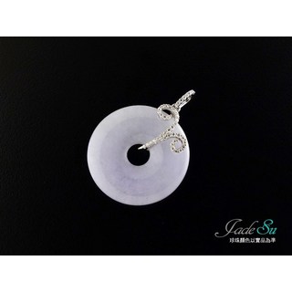 Jade Su翡翠紫羅蘭鑽墜，精選翡翠搭配閃耀鑽石，展現高貴典雅氣質