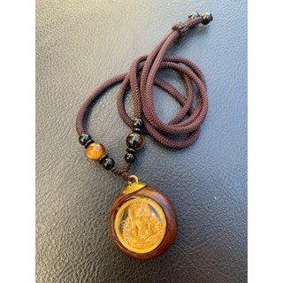 畫意坊 花梨木不動明王生肖雞守護神立體吊飾項鍊 - 宗教平安精品, 項鍊款（可調長度）, 1個