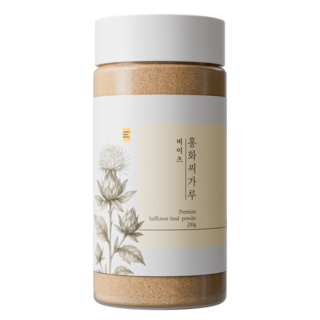 [국산 100%] 비이츠 홍화씨 가루, 1개, 200g