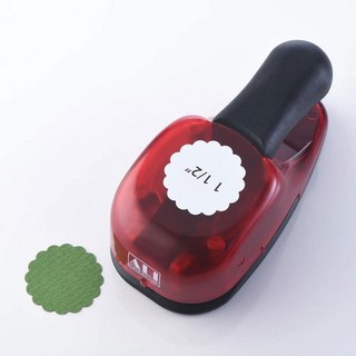 우표펀치 펀칭기 대형 종이 우표수장 엘레강스 중형 우편 스탬프, 1개, 대형 3.8cm 부채꼴 모서리 원형