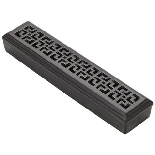 禪意陶瓷線香盒 長型臥香座 線香座 香插 香台, 萬字錦紋