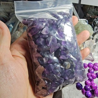 帝王紫晶碎石 250公克 天然水晶