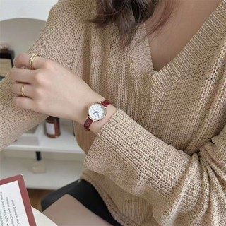 BARSH 靜音石英錶 女款，小錶盤，圓形復古設計