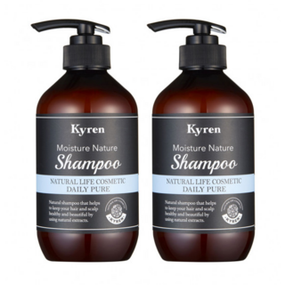 키렌 모이스처 네이처 샴푸 1+1 500ml, 2개