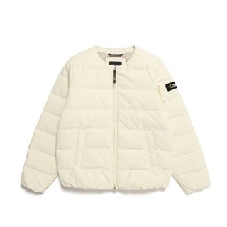 [국내백화점] 내셔널지오그래픽 경량 패딩 여성 헤론 U넥 구스 다운 점퍼 버터