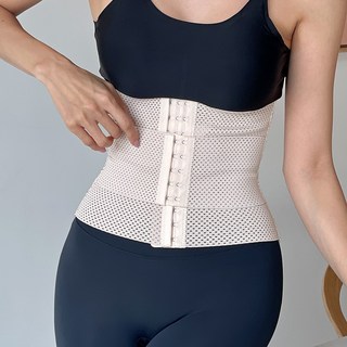 핑크앤다이아 이중압박 허리 코르셋 보정밴드 흉곽 흉통줄이기 똥배 뱃살 복부 압박밴드 몸매보정 허리보호대
