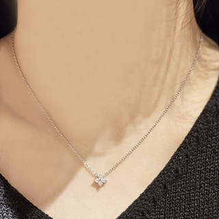 [주니퍼샵] 스털링 실버 순은 S925 데일리 심플 레이어드 미니 큐빅 학생 졸업선물 어린이 여성 목걸이