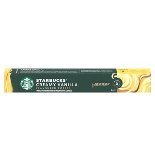 STARBUCKS 星巴克 香草風味咖啡膠囊 Nespresso咖啡機適用, 5.1g, 10顆, 1盒