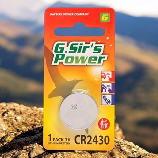 G.Sir's Power 鈕扣鋰電池 CR2430 CR2450 單顆裝, 1個, GSir'S【CR2430】1顆, 1個裝