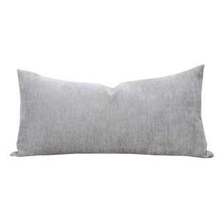 소파용 슬로우 카우 캐시미어 직사각형 베개 커버 장식용 요추 던지기 12 x 24 인치 네이비 블루, Dcashmere Grey, 24" x 12" (Pack of 1)