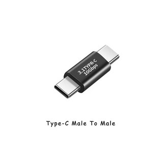 USB 3.1 유형 C 어댑터 팔꿈치 변환기 USB C 충전 데이터 동기화 확장 USBC 여성-남성 Typec 커넥터 (PC 노, 01 Male to Male, 03 5 pcs, 1개