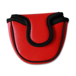 BIG TEETH 빅 티스 골프 말렛 퍼터 커버 헤드커버 클럽 프로텍터 자석 잠금 맞춤형 아이언 소재 스코티 케머런 테일러메이드 오디세이 2볼 클럽과 호환, Red Heel Shafted