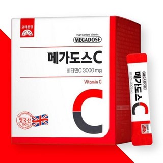 고려은단 메가도스C 비타민C 3000mgx100포 1박스 분말비타민C, 1개