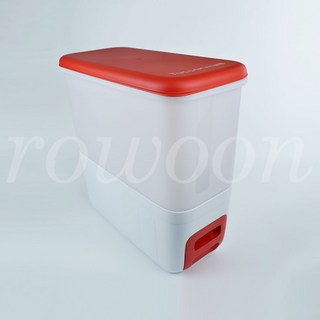 타파웨어 슬림 라이스 키퍼 10kg 쌀통 쌀보관통 잡곡통 쌀저장 집들이선물, 1개, 레드