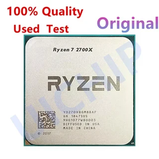 100% 오리지널 Ryzen 7 2700X GHz 8 코어 16 스레드 CPU 프로세서 소켓 AM4, 01 R7 2700X