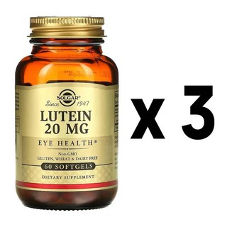 솔가 루테인 20mg 소프트젤, 60정, 3개