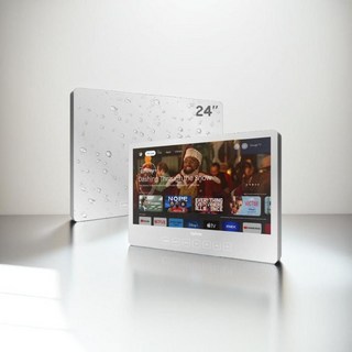 SYLVOX 욕실용 스마트 티비 방수 FHD 구글TV 내장, 1. 24인치