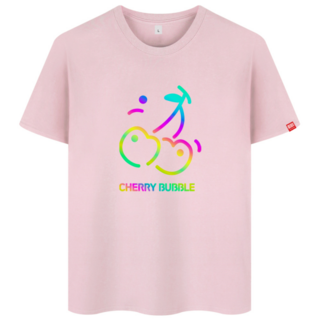 네스파 남성용 통기성 체리블러섬 반팔티 SED_0144