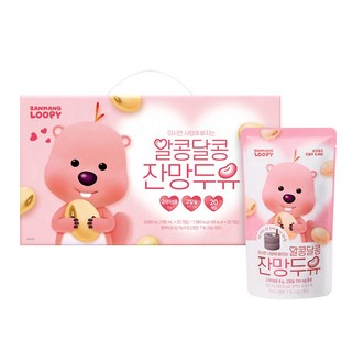 잔망루피 두유 오리지널, 20개, 180ml