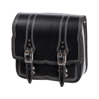 DEGNER SB-99 皮革馬鞍包 10L, 黑色