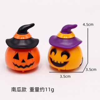 萬聖節鬼節迴力車玩具車 - 南瓜幽靈骷髏蝙蝠兒童禮物【1C022O127】, 黑帽南瓜, 1個, 黑帽南瓜