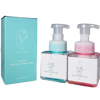 [약국 입점 제품] 디어아리아 여성 남성용 청결제 y존케어 질세정제 똥꼬세정제 토종엉겅퀴 소중이&똥꼬 진정 청결제 보슬폼 500ml 주문시 100ml 거품 펌프 증정, 2개, 250ml