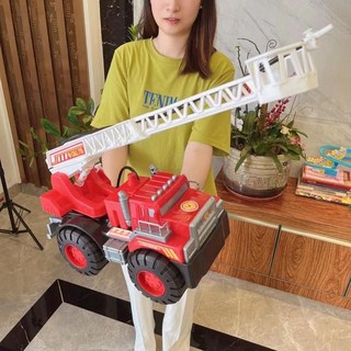 大號工程車玩具 耐摔傾卸卡車 兒童汽車模型玩具 - 節日禮物, 1個, 超大40釐米可噴水消防車【袋裝