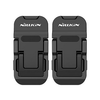 耐爾金優耐 超小型迷你桌面支架 台灣熱銷437 適用於英寸以下筆記本鍵盤 便攜式支撐架, 黑色 (一對), 1個