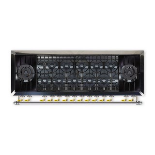 오즈테크 업소용 가스렌지 원형+코팅상판 1800렌지 22-110화구 3세대 주물 간택기 LPG LNG(도시가스)