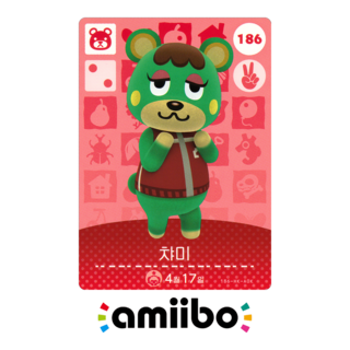 [정품] 아미보 카드 2탄 186 챠미 닌텐도 스위치 동물의숲 모동숲 동숲 한글