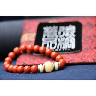 四川涼山南紅瑪瑙 8mm圓珠串珠 手鏈