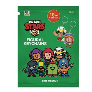 브롤스타즈 피규어 키체인 키링 가방고리, 1개