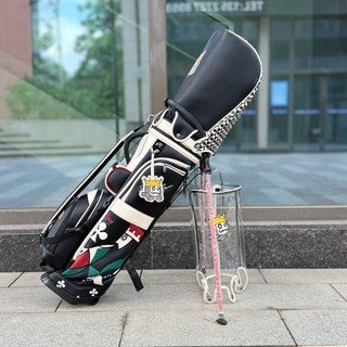 골프백 스탠드형 경량 대용량 수납 랙 포함 남녀공용, 블랙 옷 가방