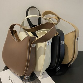 화인홈 여성 베이직 가죽 데일리 무지 버클 토트백 데일리 가방