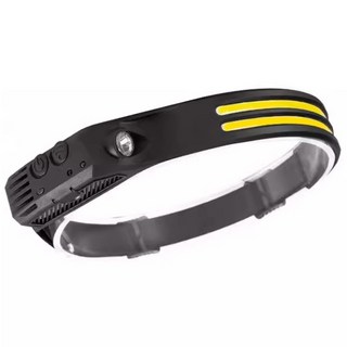 LED COB 모션센서 밴드형 헤드랜턴 USB 충전식 캠핑랜턴 등산랜턴 낚시랜턴, 1개
